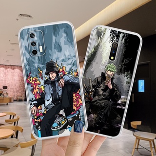 One Piece เคส Realme GT Neo 2 X7 X50 X3 XT X2 X 7 Q3 3 2 50 Super Zoom Pro Max K5 K3 5G 2020 2021  เคสโทรศัพท์ เคสซิลิโคน กันกระแทก ฝาปิด นิ่ม Clear TPU Camera Protection การ์ตูน 80-1