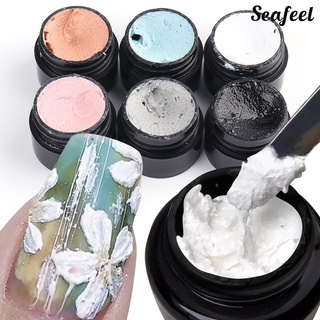 Seafeel ♥ 5g Nail Gel Quick Drying Engraved Skin-Friendly 3D Drawing Polish Plaster Effect Gypsum Glue for Female