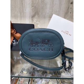 New CAMERA BAG WITH HORSE AND CARRIAGE (COACH C4056) สีเขียว 💚