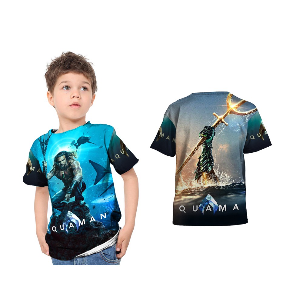 [TiniShop] เสื้อยืดเด็ก / เสื้อยืดเด็ก AQUAMAN 3D Full Print