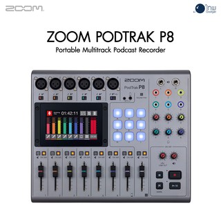 Zoom PodTrak P8 Portable Multitrack Podcast Recorder ศูนย์ไทย