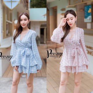 SWEET CANDY PLAYSUIT จั๊มสูทสีหวานๆ งานป้ายคุณภาพPEONY จั๊มสูทจั้มสูท