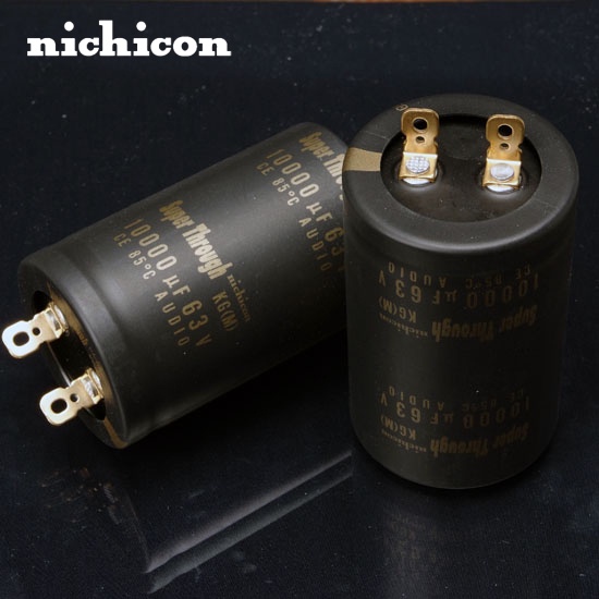 Nichicon Gold Pin electrolytic capacitor กก. สุดผ่าน 10000uf / 63v