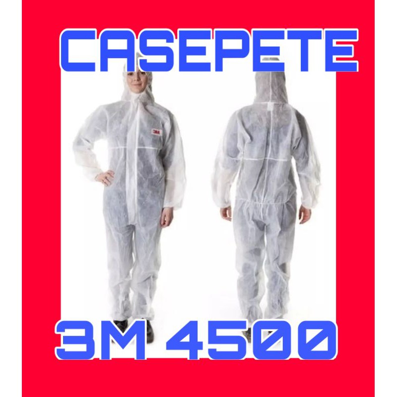 [รับประกันของแท้] 3M 4500 M,L,XL ชุดป้องกันสารเคมี  ชุด 3M ชุดปลอดเชื้อ ชุด ppe 3m ชุดป้องกัน Coverall Protective Suit