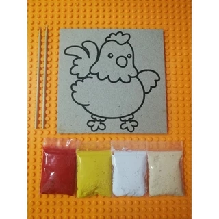 จิ้มแปะ Paper Clay เปเปอร์เคลย์ พร้อมสี ขนาด 12.5*12.5 ซม.