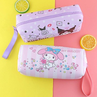 กระเป๋าดินสอ ขนาดใหญ่ จุของได้เยอะ ลาย Sanrio mymelody Kuromi Cinnamoroll น่ารัก สําหรับใส่เครื่องเขียน