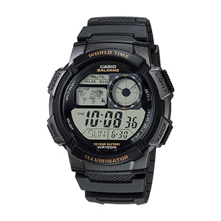 Casio Standard นาฬิกาข้อมือผู้ชาย สายเรซิน  รุ่น AE-1000W,AE-1000W-1A,AE-1000W-1AVDF