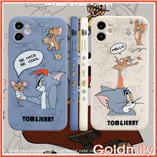 🔥 Tom Jerry เคสลายแถบข้าง เคสโทรศัพท์ไอโฟน11ขอบเหลี่ยมเคสซิลิโคนสำหรับ Apple iPhone 13 เคสไอโฟน7พลัส 6 7 8+ 6s 12 Xr เคสไอโฟน13 X เคสไอโฟนxr XS เคสไอโฟน6splus SE2 เคสi11 I8plus เคส7+ 2020 เคสไอโฟน8+ 11 Pro Max เคสไอ11 เคสi13 10 โปร Case