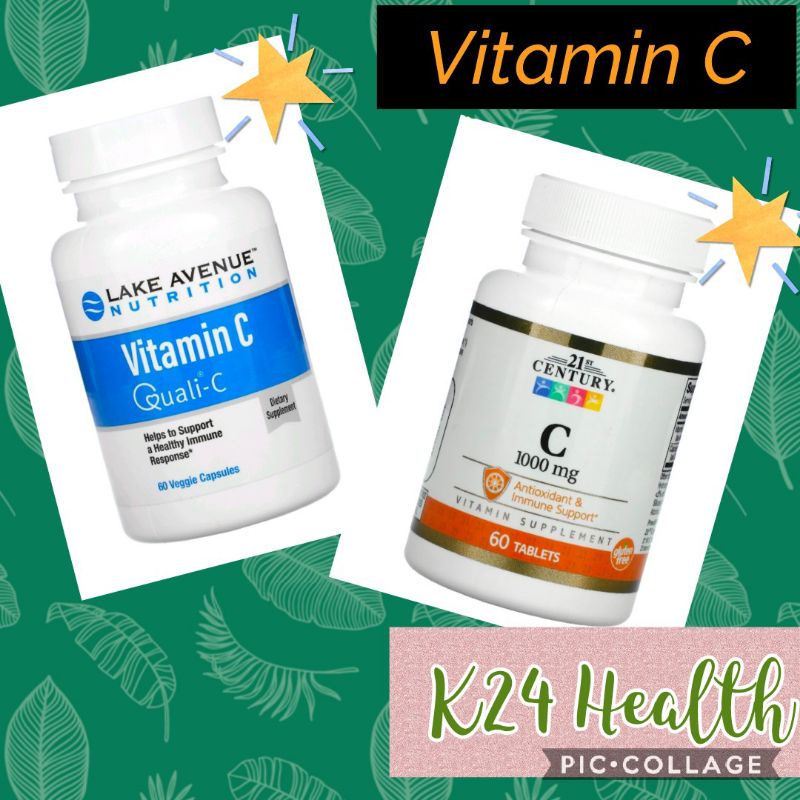 วิตามินซี (Vitamin C) 1000 mg. "Century 21" &amp; "Lake Avenue" (พร้อมส่ง)