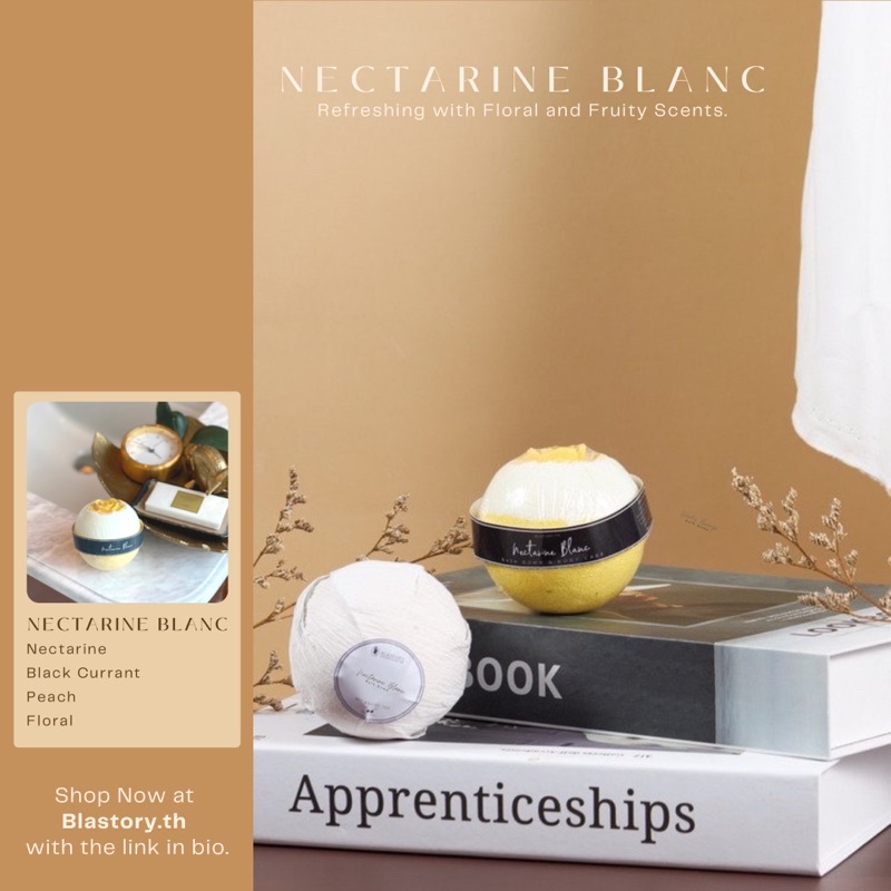 Nectarine Blanc Bath Bomb🌼💛✨