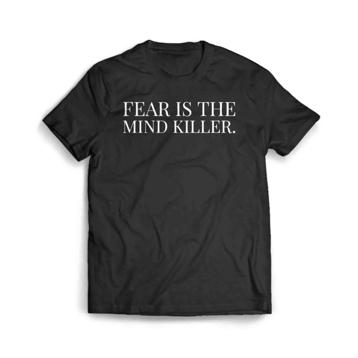 เสื้อผ้าผชเสื้อยืด พิมพ์ลาย Dune Fear Is The Mind KillerS-5XL #0