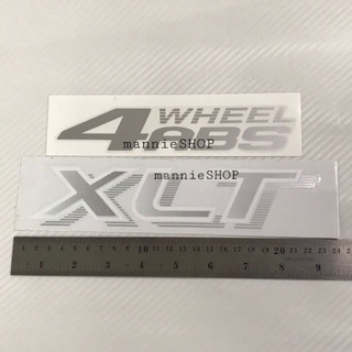 สติ๊กเกอร์ดั้งเดิมติดท้ายรถ 4 WHEEL ABS XLT (ติดท้าย Ford ranger รุ่นเก่า) ติดรถ แต่งรถ ฟอร์ด เรนเจอร์ sticker