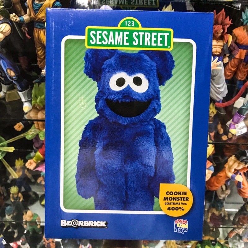 Bearbrick Cookie Monster costume 400% | Shopee Thailand