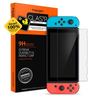 (ของแท้ 100%) (ทัชลื่น) (กระจกอย่างดี) Nintendo Switch SPIGEN Tempered Glass (กระจกนิรภัย)