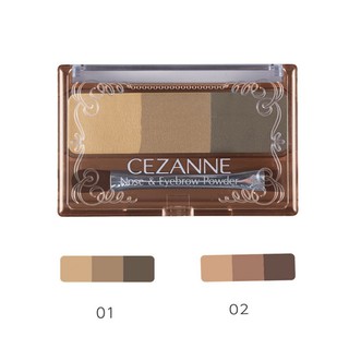 Cezanne Nose &amp; Eyebrow powder เขียนคิ้วก็ได้แรเงาดั้งก็ดี ผลิตสดๆน่าซื้อไปหมด #สินค้าเคาท์เตอร์ #พิ้งกี้โพนี่