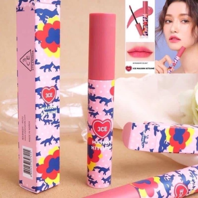 3CE x Maison Kitsune Velvet Lip Tint