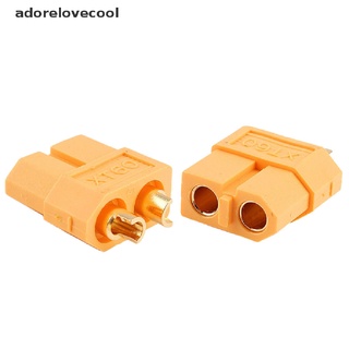 Adth ปลั๊กเชื่อมต่อกระสุนตัวผู้ ตัวเมีย XT60 สําหรับแบตเตอรี่ RC Lipo 1 5 10 คู่