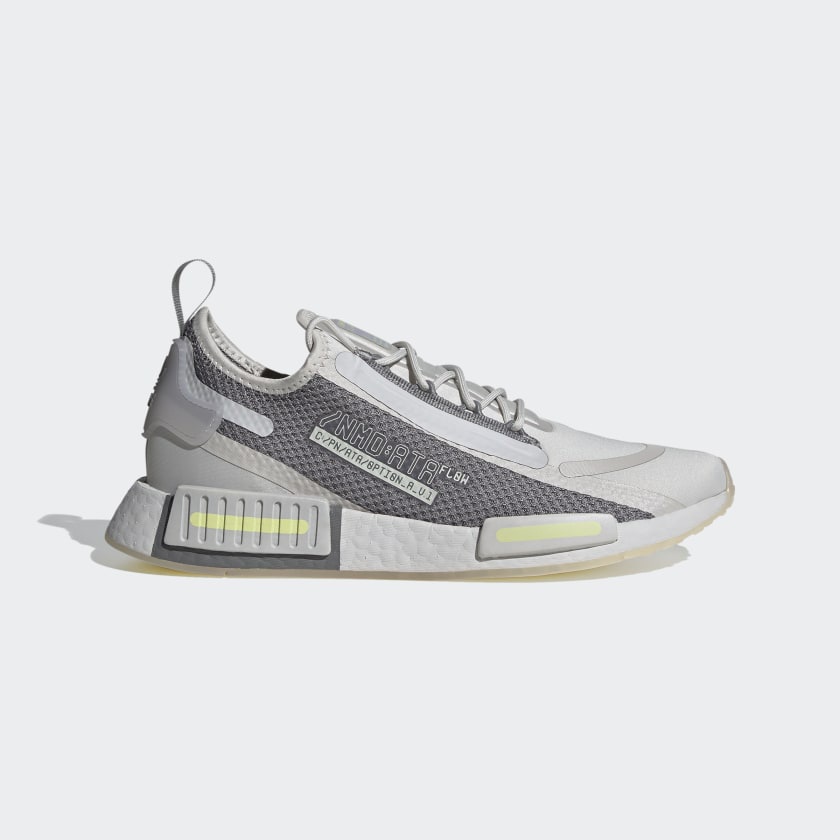 แท้ 100% Adidas NMD R1 SPECTOO Size 8 UK Color Grey One / Grey Three / Yellow Tint FZ3203