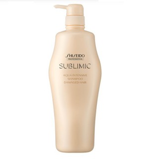 Shiseido Sublimic Aqua Intensive shampoo - damage hair 500ml แชมพูสูตรอ่อนโยนสำหรับบำรุงผมแห้งถึงแห้งเสียหายมาก