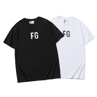 ใหม่ เสื้อยืดแขนสั้น พิมพ์ลายตัวอักษร FG Fear of God สีดํา สีขาว สําหรับผู้ชาย และผู้หญิง 2022S-5XL