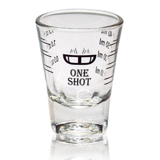 แก้วดีลิซิโอ้  One shot สเกลสีดำ 1610-050