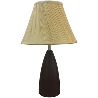 โคมไฟตั้งโต๊ะ ไฟตั้งโต๊ะ CARINI 66036/A สีครีม/น้ำตาล โคมไฟ โคมไฟและหลอดไฟ TABLE LAMP CLASSIC METAL66036/A CARINI FABRIC