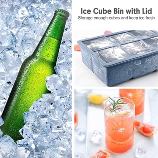 Ice blocks 6 silicone บล็อคซิลิโคนทำน้ำแข็งสี่เหลี่ยม