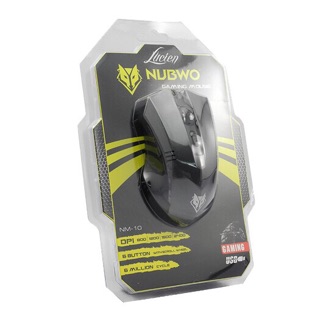 NUBWO Mouse NM-10 เม้าส์ รุ่น Lucien ไฟ 7 สี เชื่อมต่อ USB มีปุ่ม Back and Forward 6D