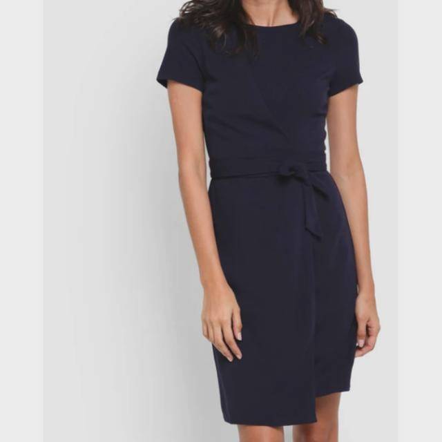 ชุดเดรสสีกรมท่า Zalora