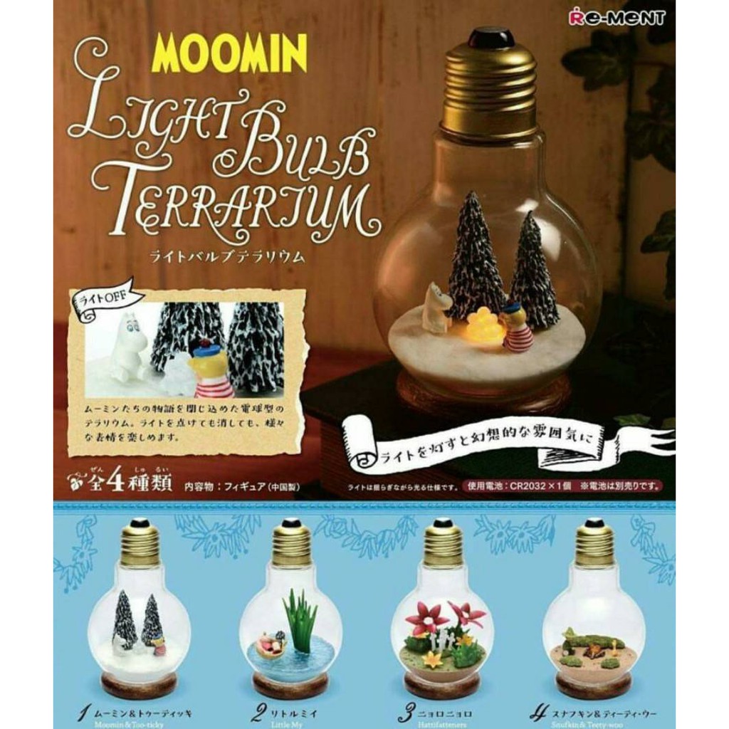 🎁 Rement : MOOMIN Light Bulb Terrarium -- December 11, 2017