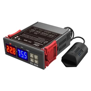 【พร้อมส่งจากไทย/COD】STC-3028 /STC 1000เครื่องควบคุมความชื้นและอุณหภูมิ AC 110-220V DC 12V DC 24V 10A จอแสดงผล LED แบบคู่