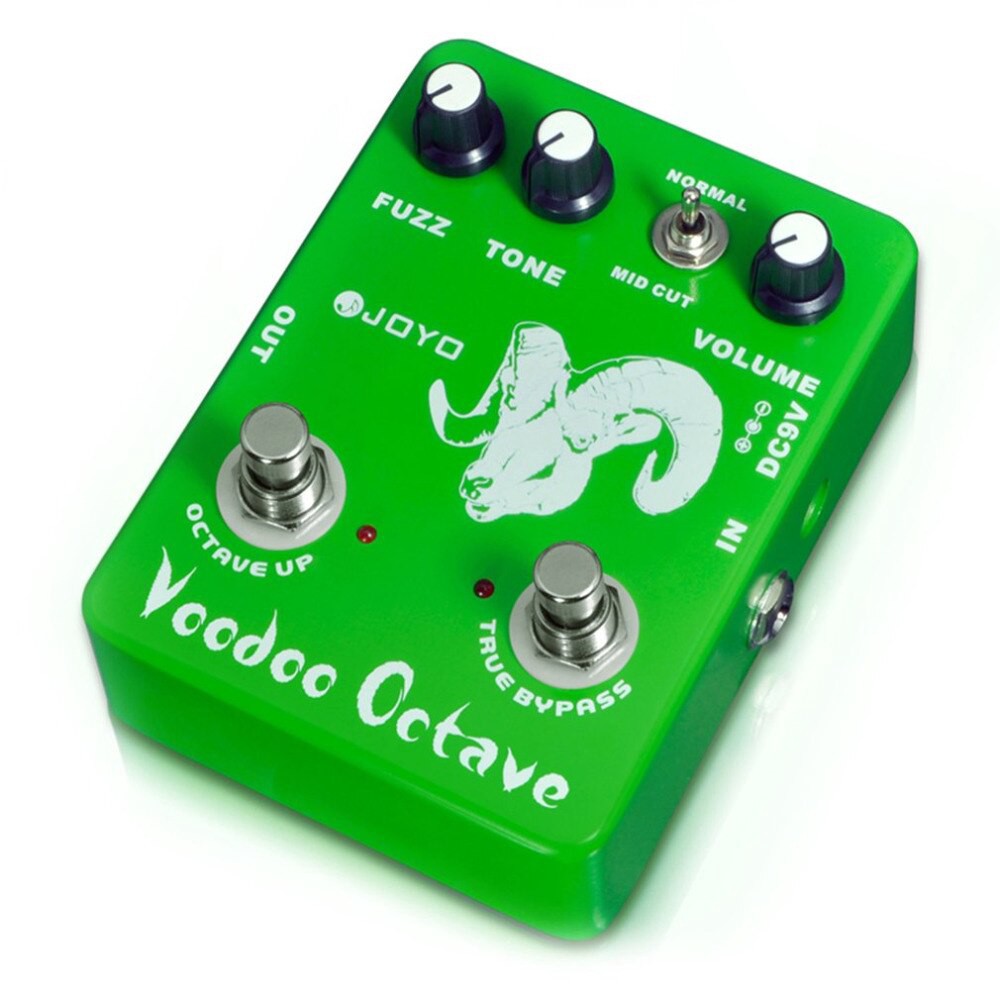 JOYO JF-12 Voodoo Octave Fuzz Effect กีตาร์เหยียบเบสไฟฟ้าแบบไดนามิกการบีบอัดเอฟเฟกต์ True Bypass