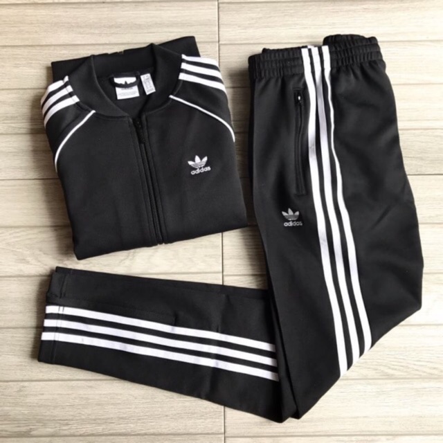 Adidas SST Black Jacket /Pants "Black" แท้ 💯%