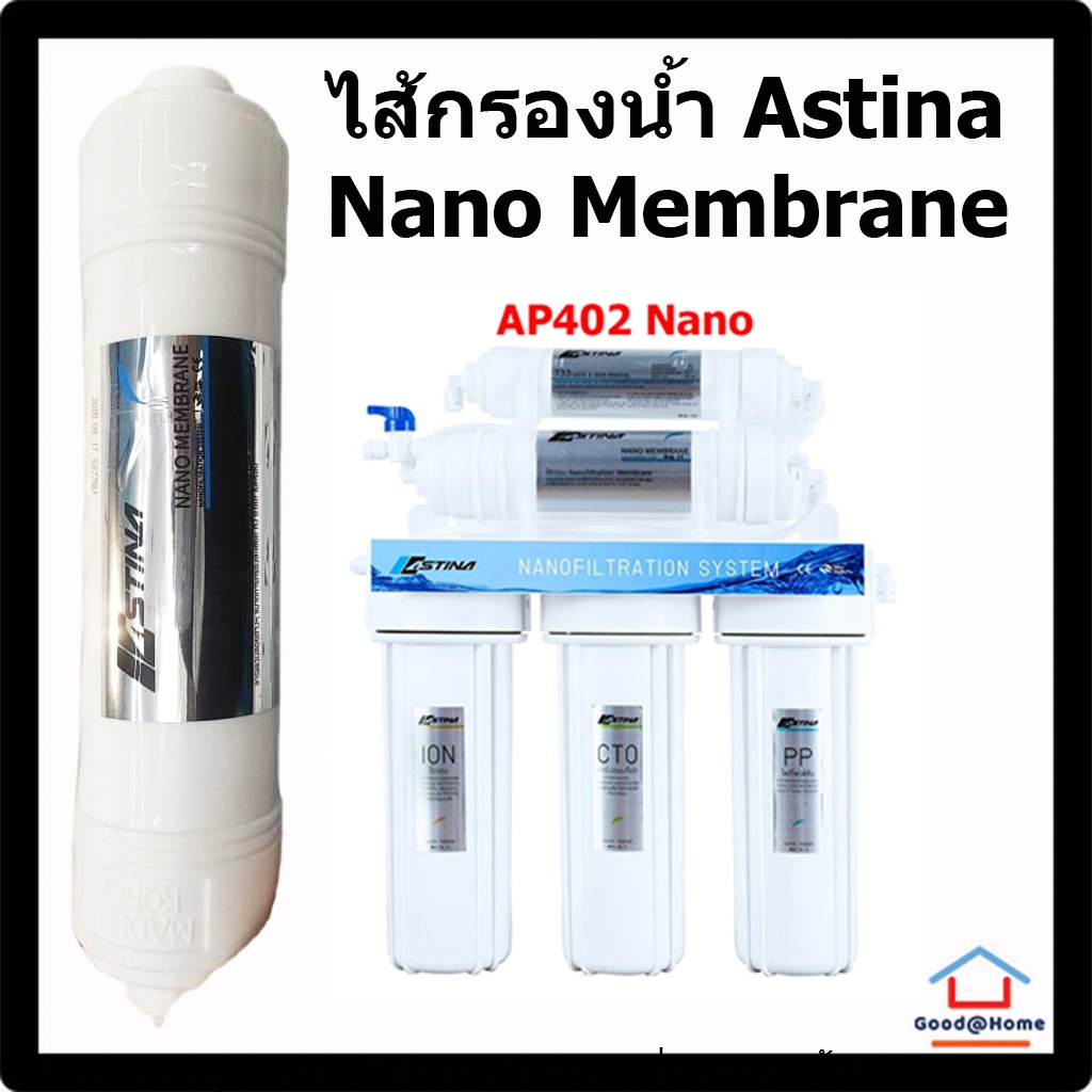 ไส้กรองน้ำดื่ม ASTINA NANO MEMBRANE 0.001 สำหรับ เครื่องกรองน้ำ ASTINA AP402 NANO Water Filter Water Purifier ไส้กรองน้ำ