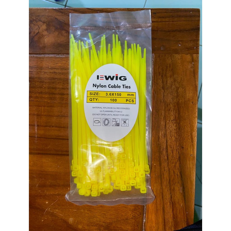 EWIG เคเบิ้ลไทร์สี 2.5mmX15cm (150mm) 3.6mmx15cm (150mm)