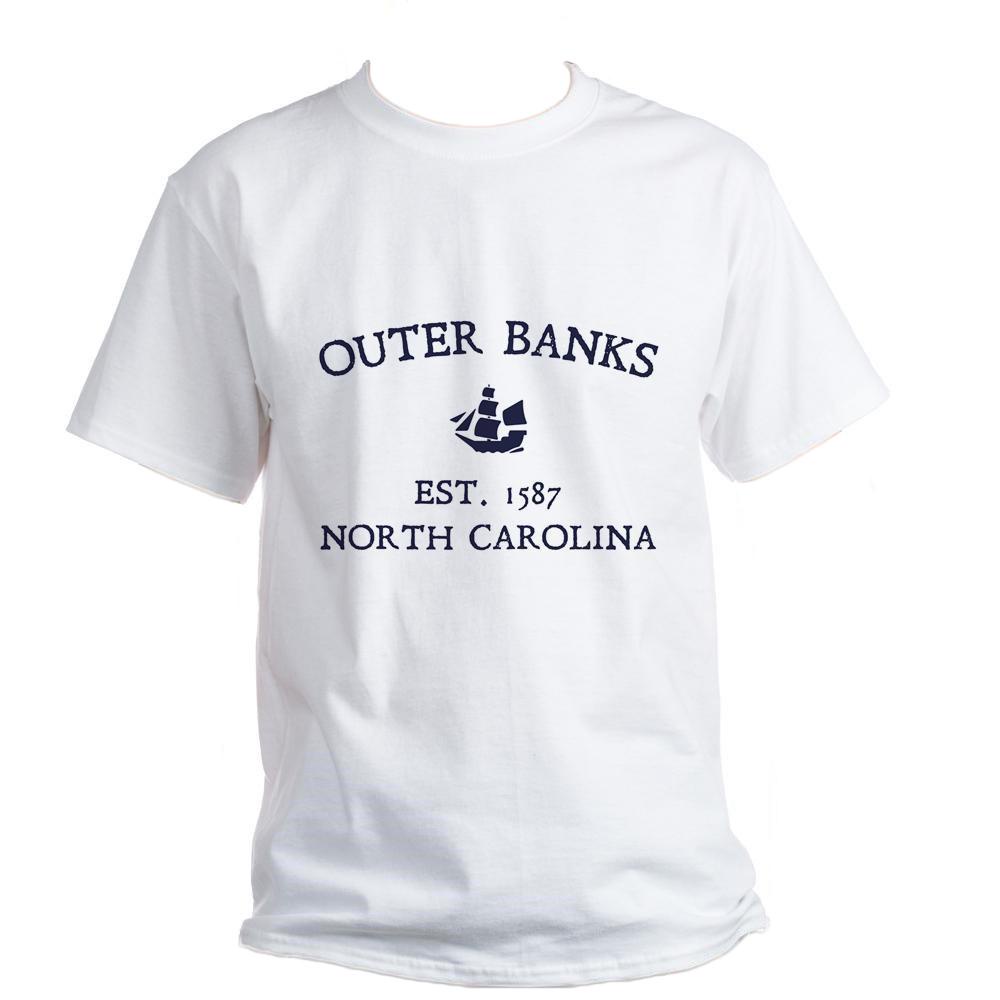 เสื้อยืด Outer Banks Established 1587 Cool Custom