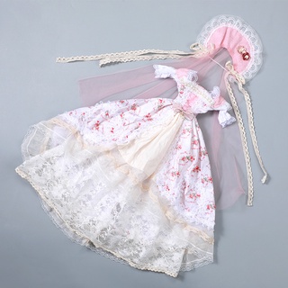 ชุดเดรสกระโปรง ขนาด 60 ซม. สไตล์โลลิต้า สําหรับตุ๊กตา 1/3 Bjd