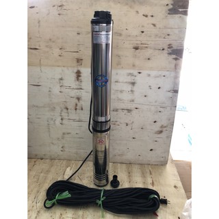 ปั๊มน้ำบาดาลสำหรับบ่อ4นิ้วขนาดท่อ1.5นิ้ว2แรงม้าMultistage Deep Well Submersible Pump ยี่ห้อCLINTONรุ่น95QJD5-80/12-1.5