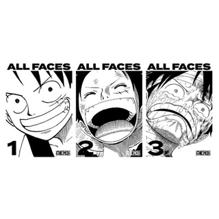 🛒พร้อมส่งการ์ตูนภาษาญี่ปุ่น🛒 ONE PIECE ALL FACES หนังสือรวบรวมใบหน้าตัวละครหนังสือการ์ตูนวันพีซ เล่ม 1 - 3  แบบแยกเล่ม