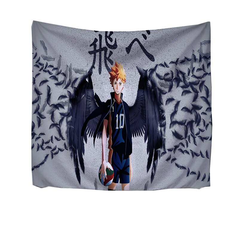 Haikyuu Tapestry Art Wall Hanging Blanket Sofa Table Bed Cover Anime Haikyuu Home Decor Tapestry Beach Towel Picnic Yo 984