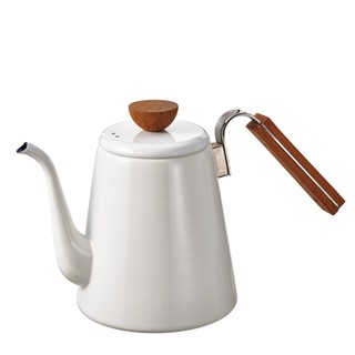 กาดริป Hario 800 ml / Coffee Pour Over Brewing Kettle "Bona" Enamel 800 ml / BDK-80-W