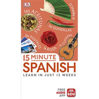 [Spanish Book]🌏🌏15 Minute Spanish : Learn in Just 12 Weeks (Eyewitness Travel 15-minute) -- Paperback