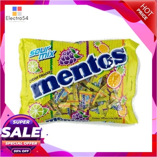 เมนทอส ซาวร์ มิกซ์ ลูกอมรสผลไม้ x 100 เม็ดช็อคโกแลต ลูกอม หมากฝรั่งMentos Candy Sour Mix x 100 pcs