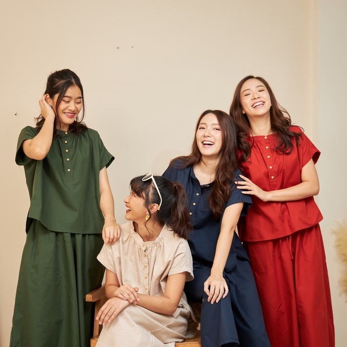 เสื้อคอจีนผ้าคอตตอน รุ่น KATHI - Something Simple