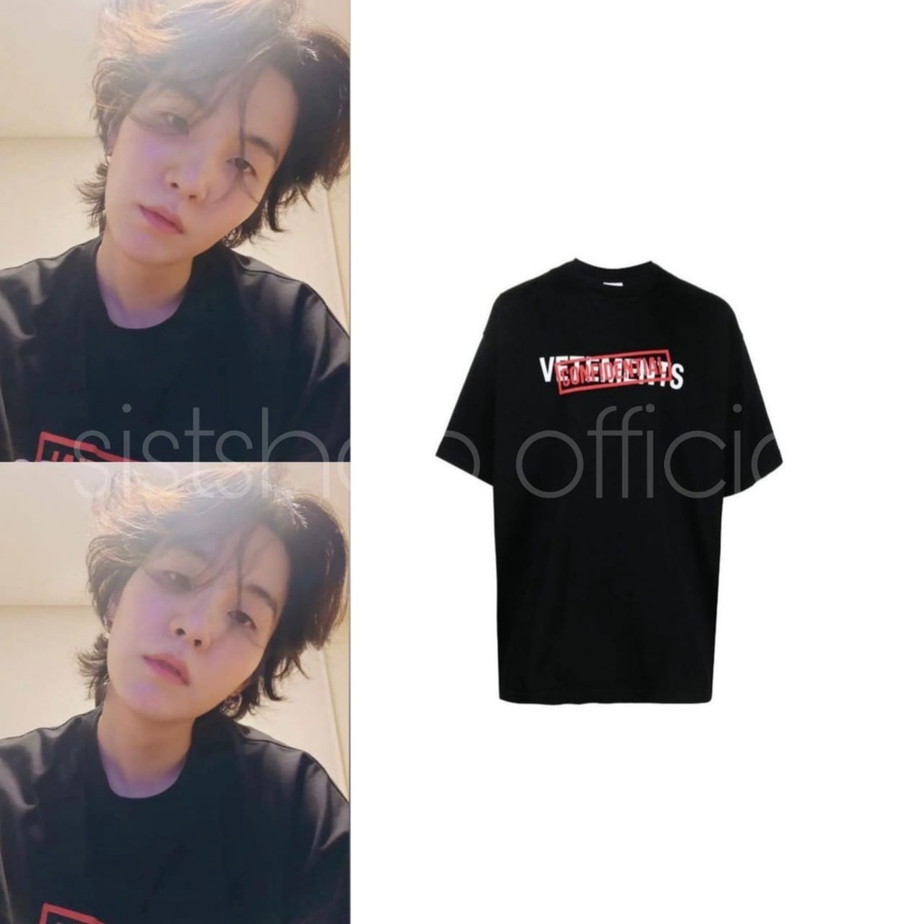 เสื้อยืด BTS Suga Vetements