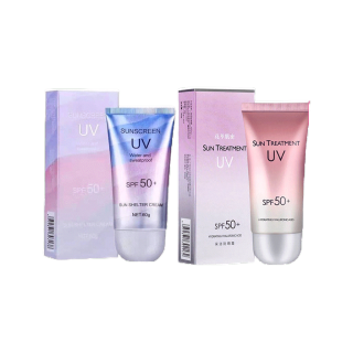 โปรโมชั่น : Sun Treatment UV SPF50สีชมพู Sun lsolate Lotion Spf50 สีม่วง ครีมกันแดดน้ำนม