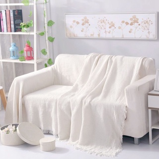 Sofa Cover Couch Seat Cushion Pillow Cartoon White Green Grey Pure Color Elegant Ins Style Chaise Towel Lounge Washable Decorative Slipcover Cat Protector Cloth Corner Angle Armcha