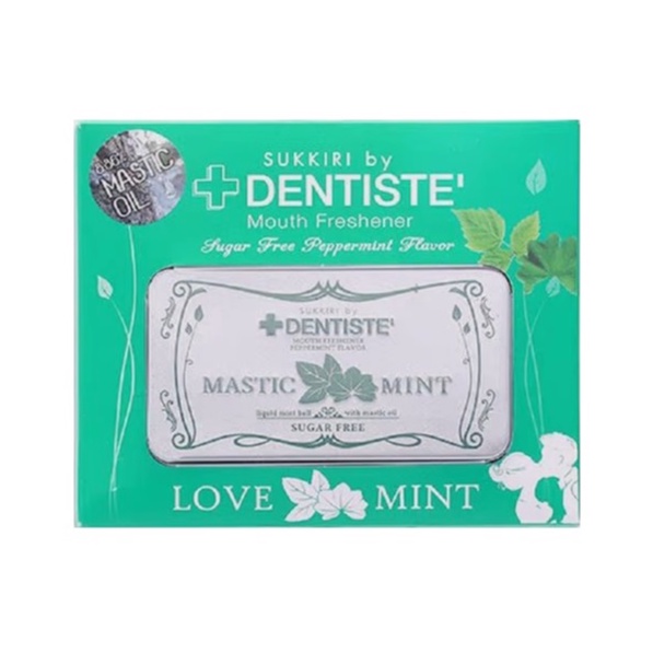 Sukkiri By Dentiste Love Mint เดนทิสเต้ ลูกอม ระงับกลิ่นปาก ปราศจากน้ำตาล ขนาด 50 เม็ด 17929