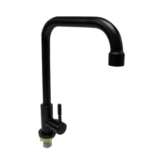 ถูกที่สุด✅  ก๊อกซิงค์น้ำเย็นติดเคาน์เตอร์ ICON รุ่น SN16(L)-BLACK สีดำ Kitchen Faucets