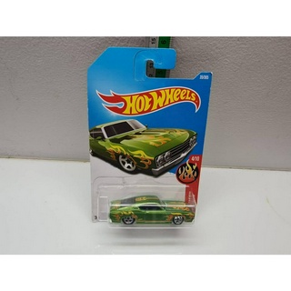 โมเดล รถเหล็ก ของแท้  รภสะสม รถจำลอง hot wheels 69 ford torino talladega 4/10